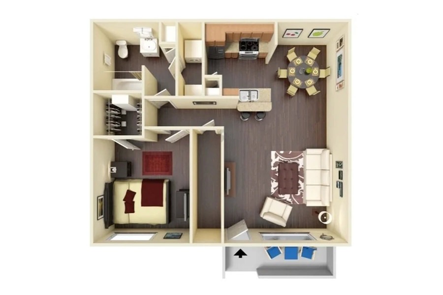 Floorplan Garland (Unit A1)