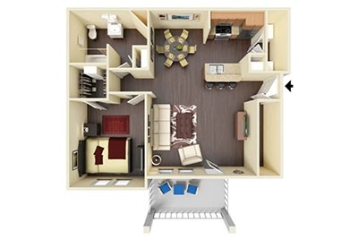 Floorplan Garland (Unit A1)