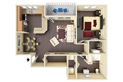 Floorplan Garland (Unit A1)