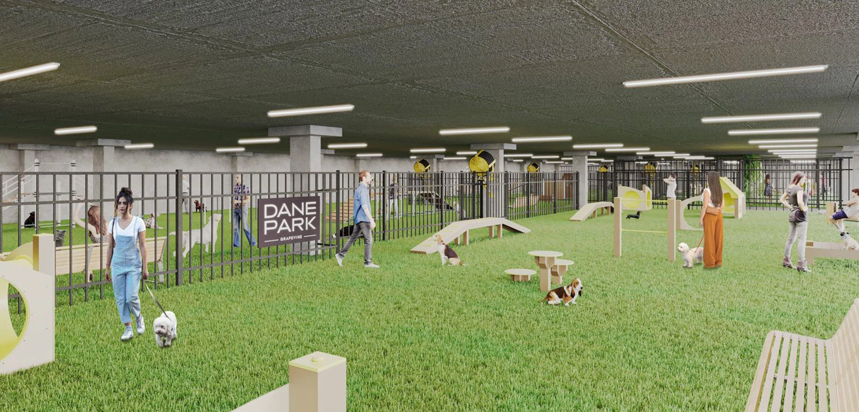 Covered Indoor Dog Park