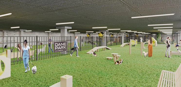 Covered Indoor Dog Park
